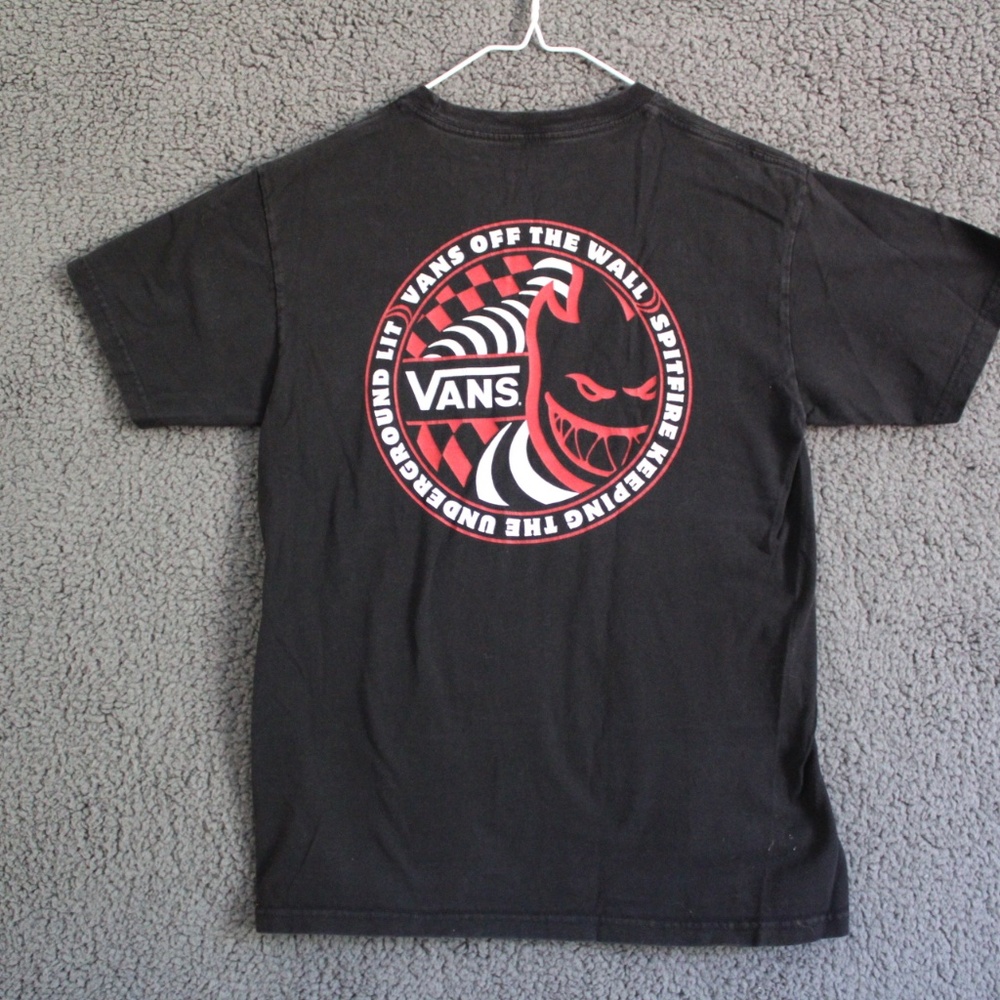 Vans x Spitfire Wheels Shirt Keeping the Underground Lit Black